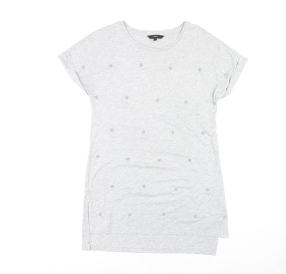 Womens UK Size 8 NEXT Grey Basic T-Shirt