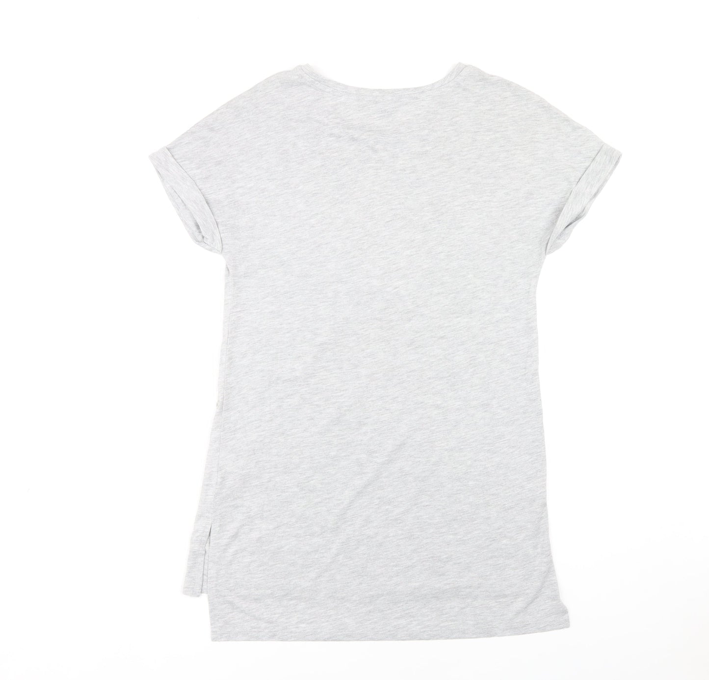 Womens UK Size 8 NEXT Grey Basic T-Shirt