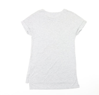 Womens UK Size 8 NEXT Grey Basic T-Shirt
