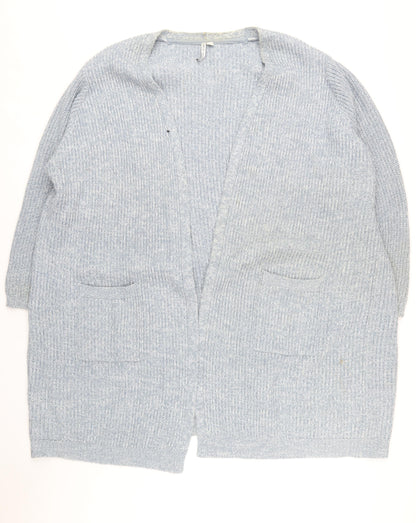 Womens UK Size 32/34 Capsule Blue Cardigan Jumper