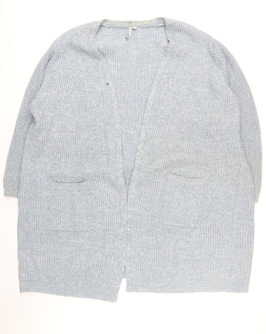 Womens UK Size 32/34 Capsule Blue Cardigan Jumper
