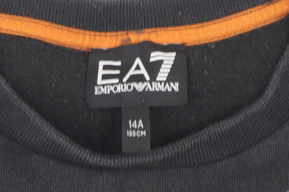 Emporio Armani Boys Black Logo Pullover Sweatshirt 14 Years