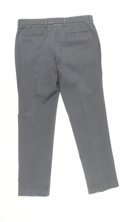 Marks and Spencer Men's Grey Slim Trousers 34