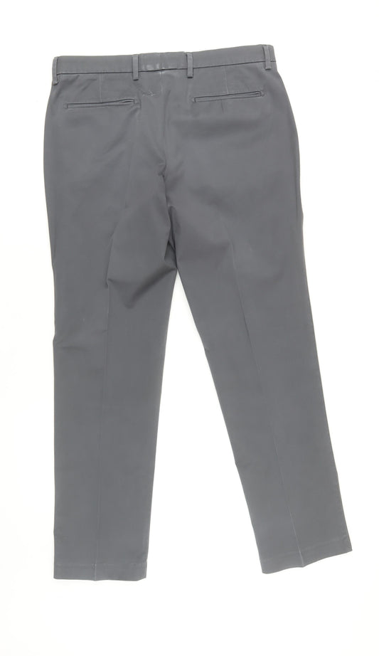 Marks and Spencer Men's Grey Slim Trousers 34