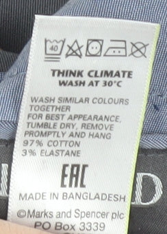 Marks and Spencer Men's Grey Slim Trousers 34