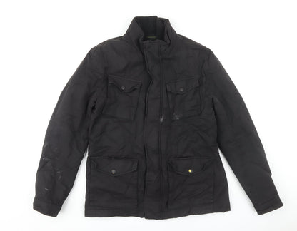 Mens UK Size M NEXT Black Anorak Coat