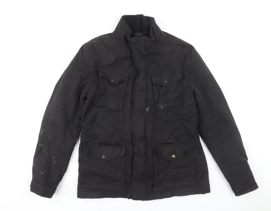 Mens UK Size M NEXT Black Anorak Coat
