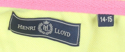 Henri Lloyd Boys Yellow Polo Shirt, 14-15 Years, Cotton