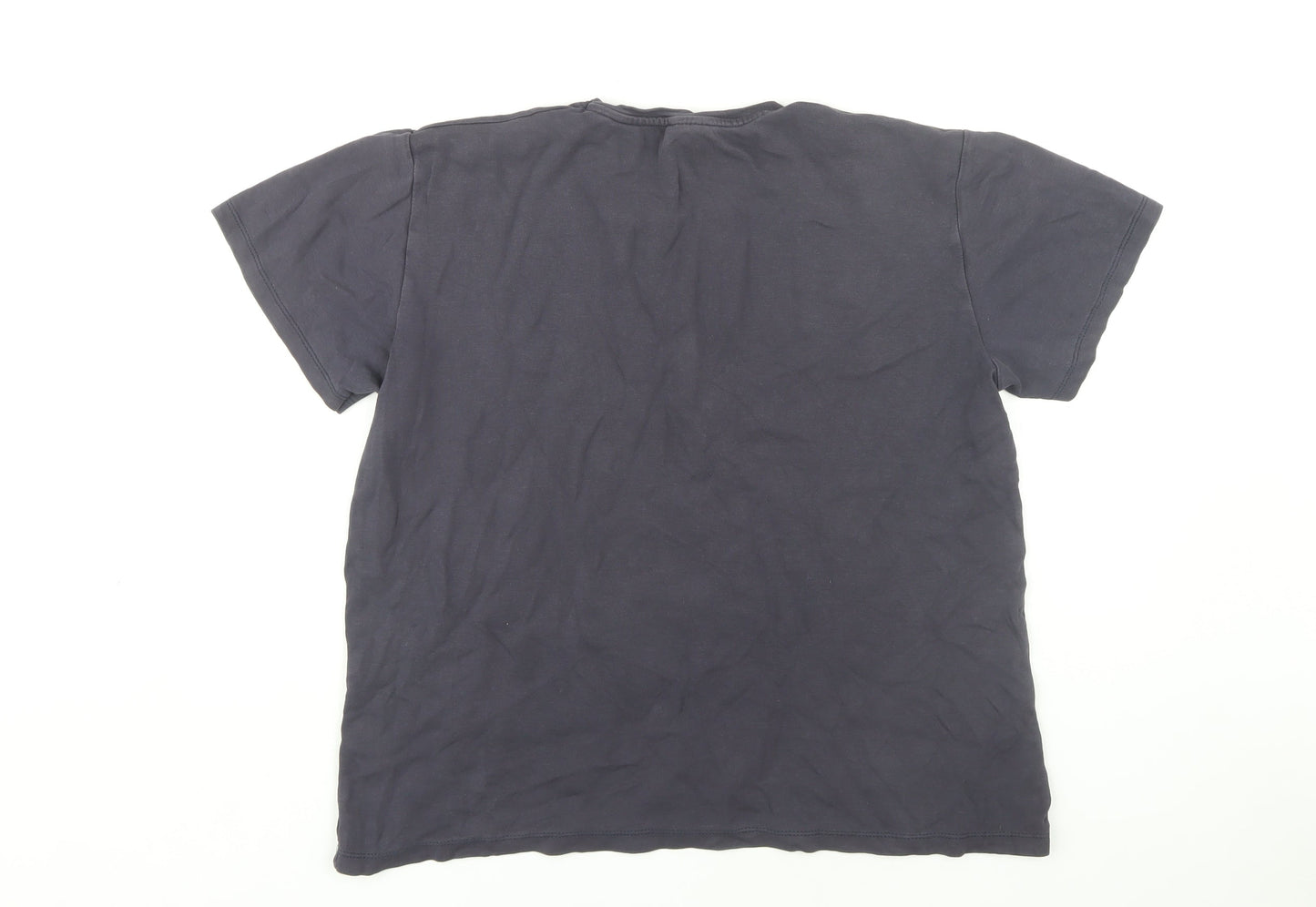 Polo Ralph Lauren Men's Black T-Shirt, Size L, Logo Accent