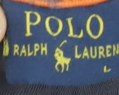 Polo Ralph Lauren Men's Black T-Shirt, Size L, Logo Accent