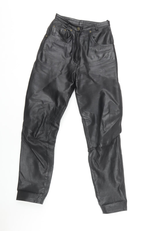 Modern Classics Women's Black Leather Trousers Size 8