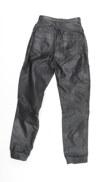 Modern Classics Women's Black Leather Trousers Size 8