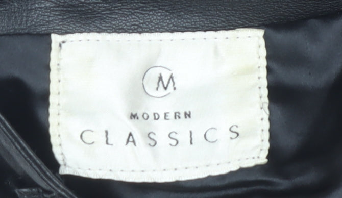 Modern Classics Women's Black Leather Trousers Size 8