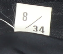 Modern Classics Women's Black Leather Trousers Size 8