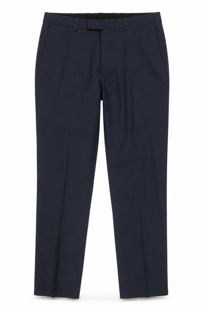 Mens UK Size Regular Blazer Regular Fit Dress Pants Blue Trousers