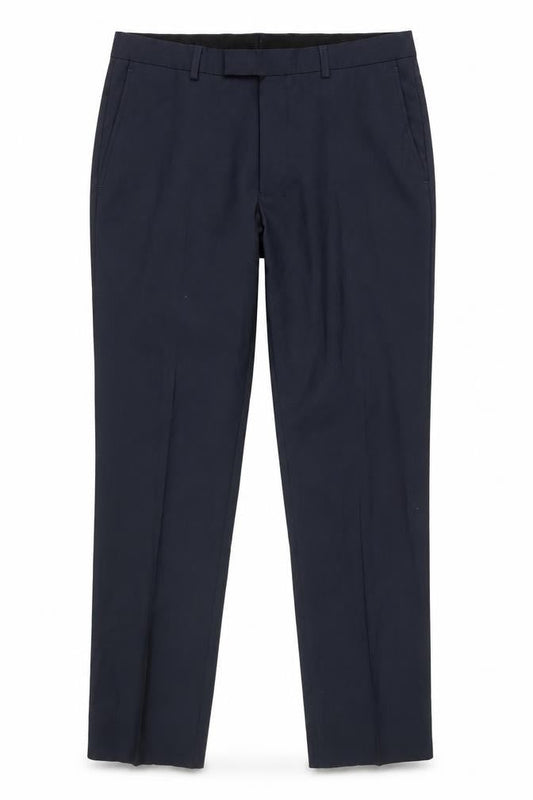 Mens UK Size Regular Blazer Regular Fit Dress Pants Blue Trousers