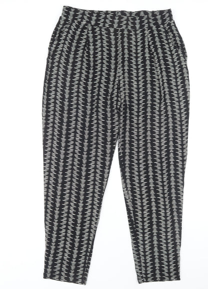 Womens UK Size 12 Marks and Spencer Regular Fit Casual Black Trousers