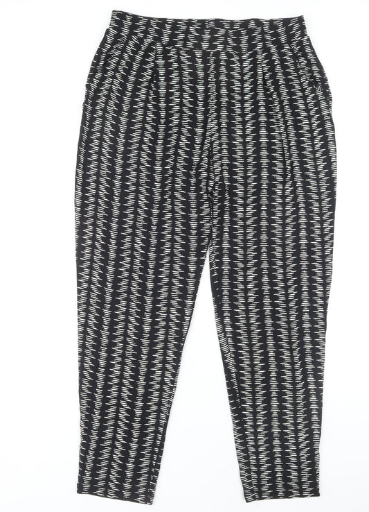 Womens UK Size 12 Marks and Spencer Regular Fit Casual Black Trousers
