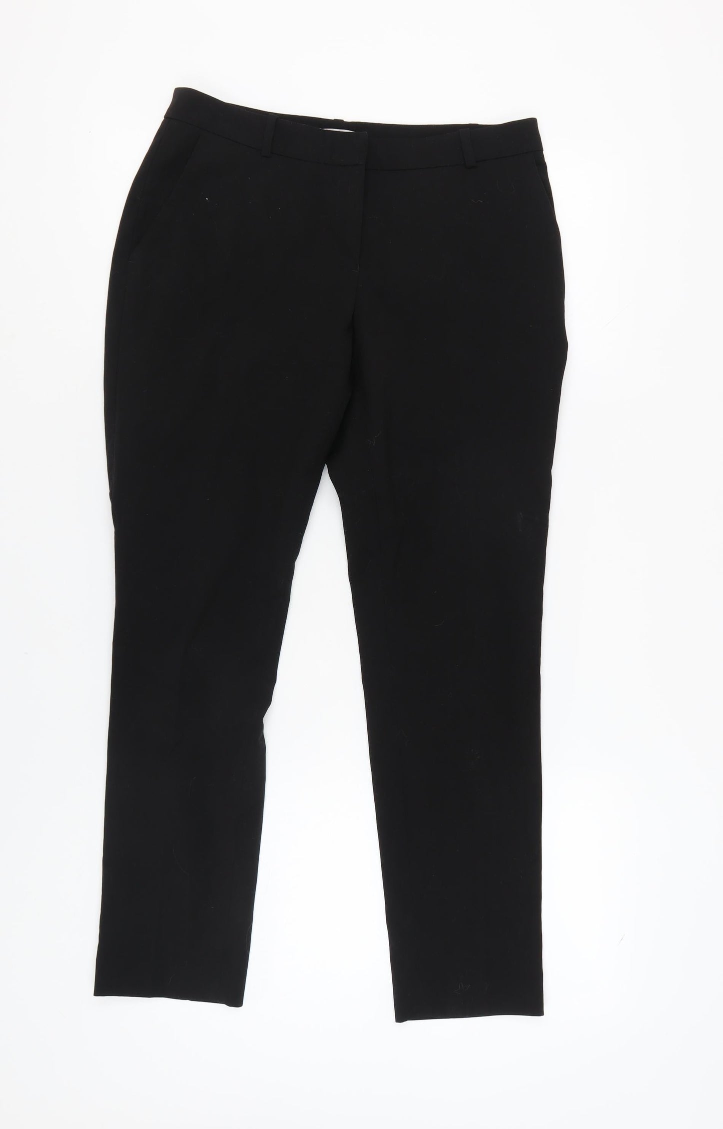 Womens UK Size 10 H&M Regular Fit Business Casual Black Trousers