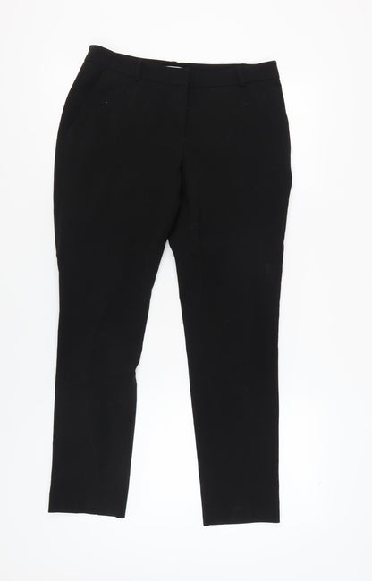 Womens UK Size 10 H&M Regular Fit Business Casual Black Trousers
