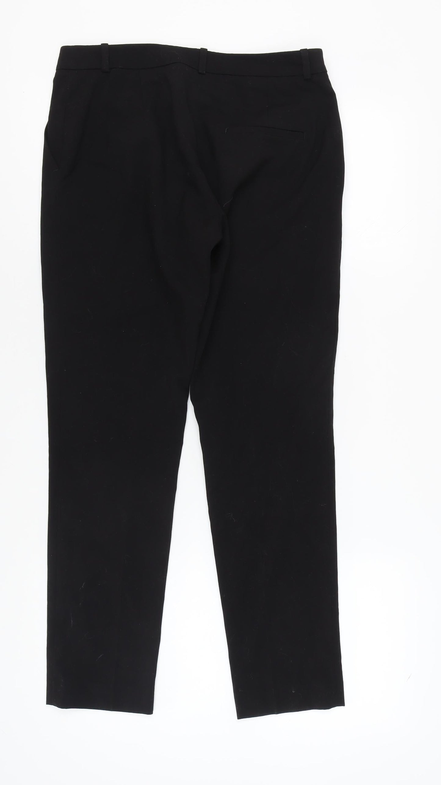 Womens UK Size 10 H&M Regular Fit Business Casual Black Trousers