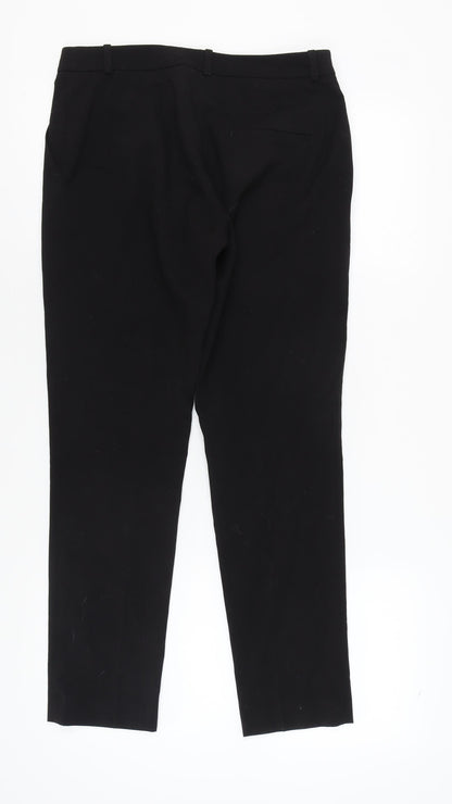 Womens UK Size 10 H&M Regular Fit Business Casual Black Trousers