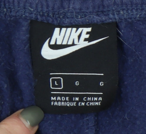 Nike Men's Blue Sweatpants, L, Relaxed Fit, Casual