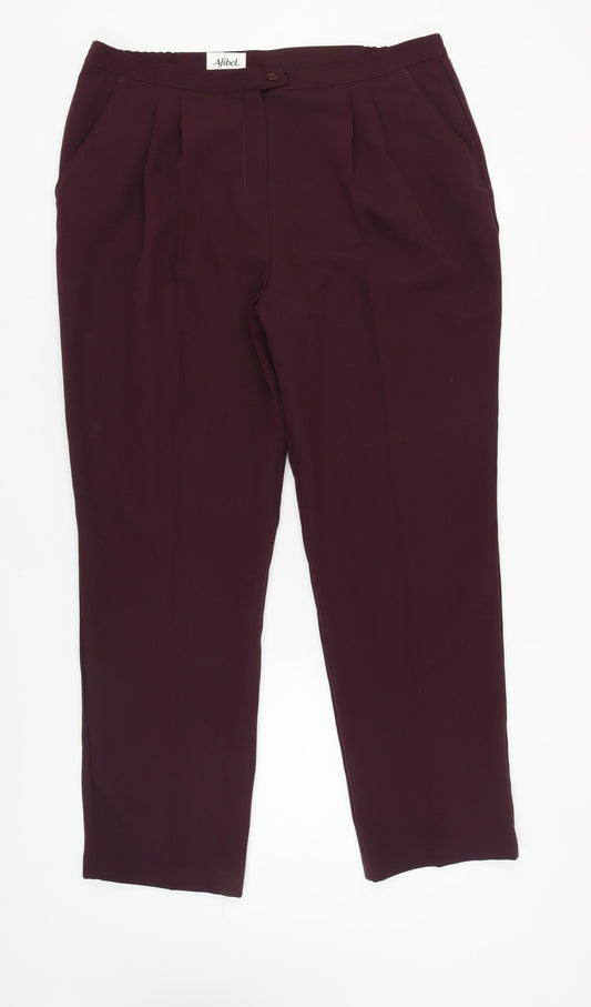 Womens UK Size 22 Afibel   Brown Trousers