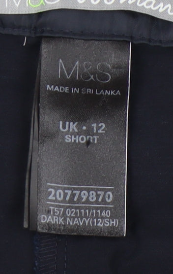 Womens UK Size 12 Marks and Spencer   Blue Trousers