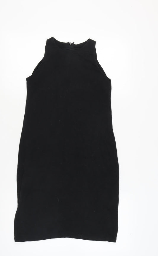 Zara Women’s Black Sleeveless Sheath Dress M