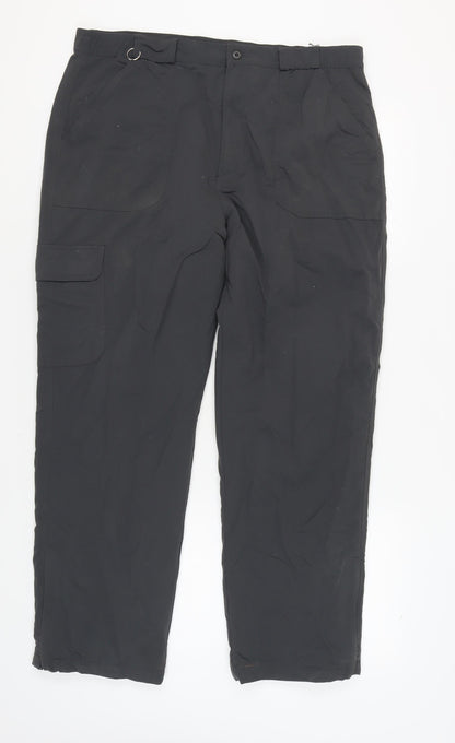 Hawkshead Men's Black Cargo Trousers 38R