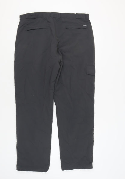 Hawkshead Men's Black Cargo Trousers 38R