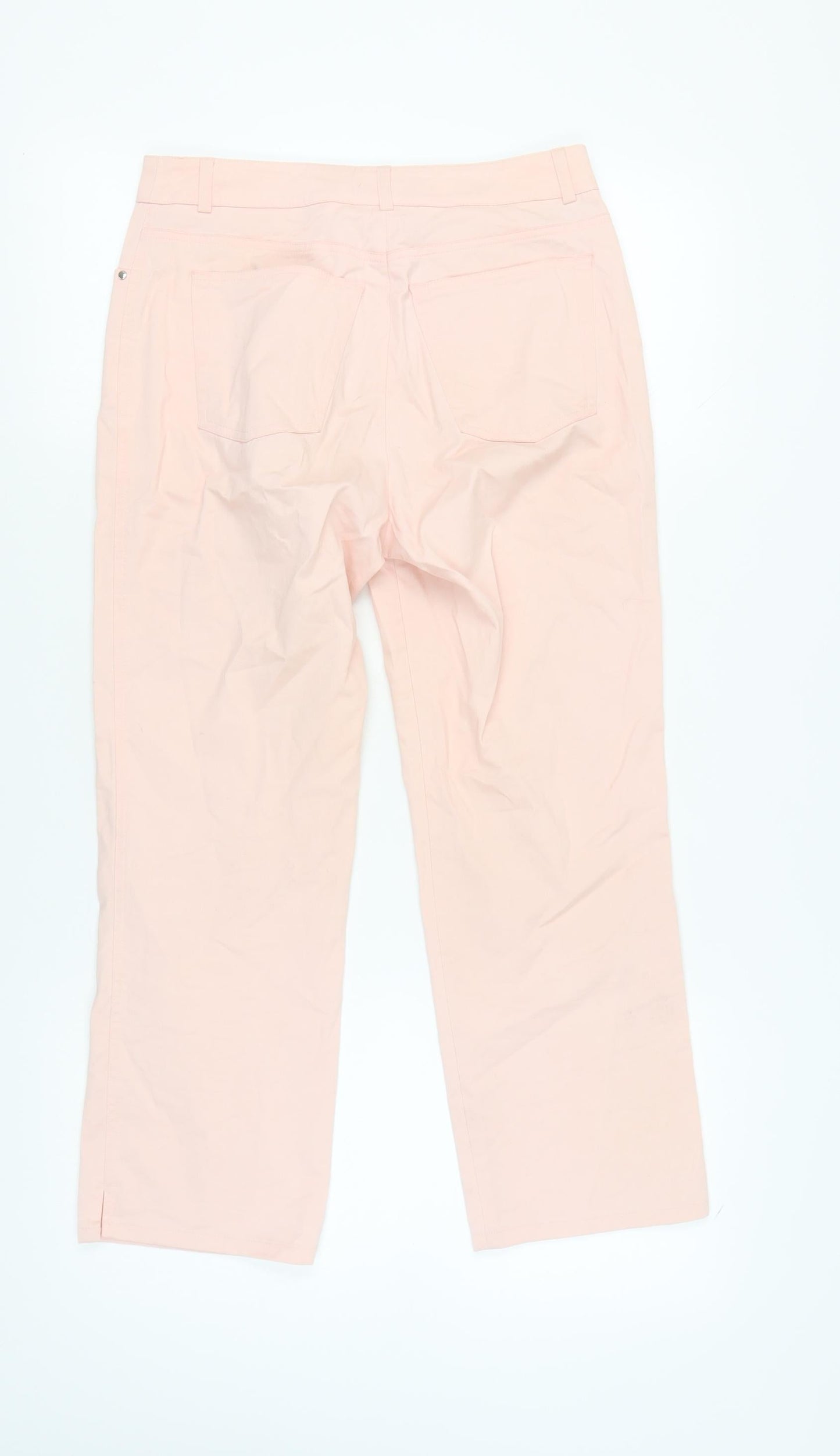 Jaeger Women's Pink Trousers Size 10 Straight Leg