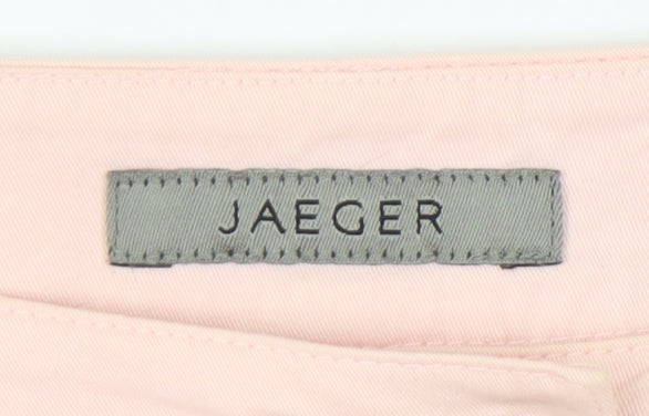 Jaeger Women's Pink Trousers Size 10 Straight Leg