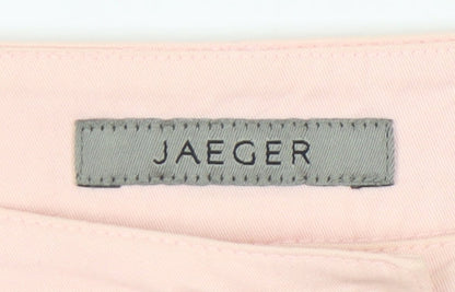 Jaeger Women's Pink Trousers Size 10 Straight Leg