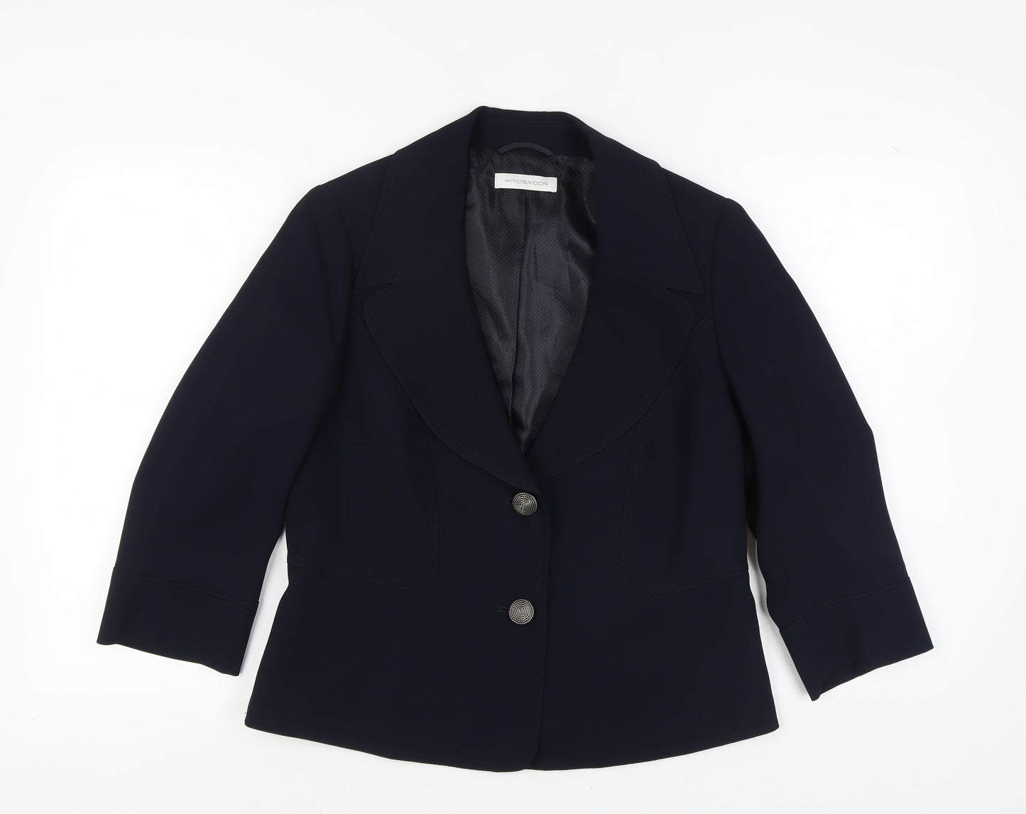 Windsmoor Women's Blue Blazer, Size 12, Classic Style