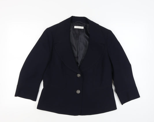 Windsmoor Women's Blue Blazer, Size 12, Classic Style
