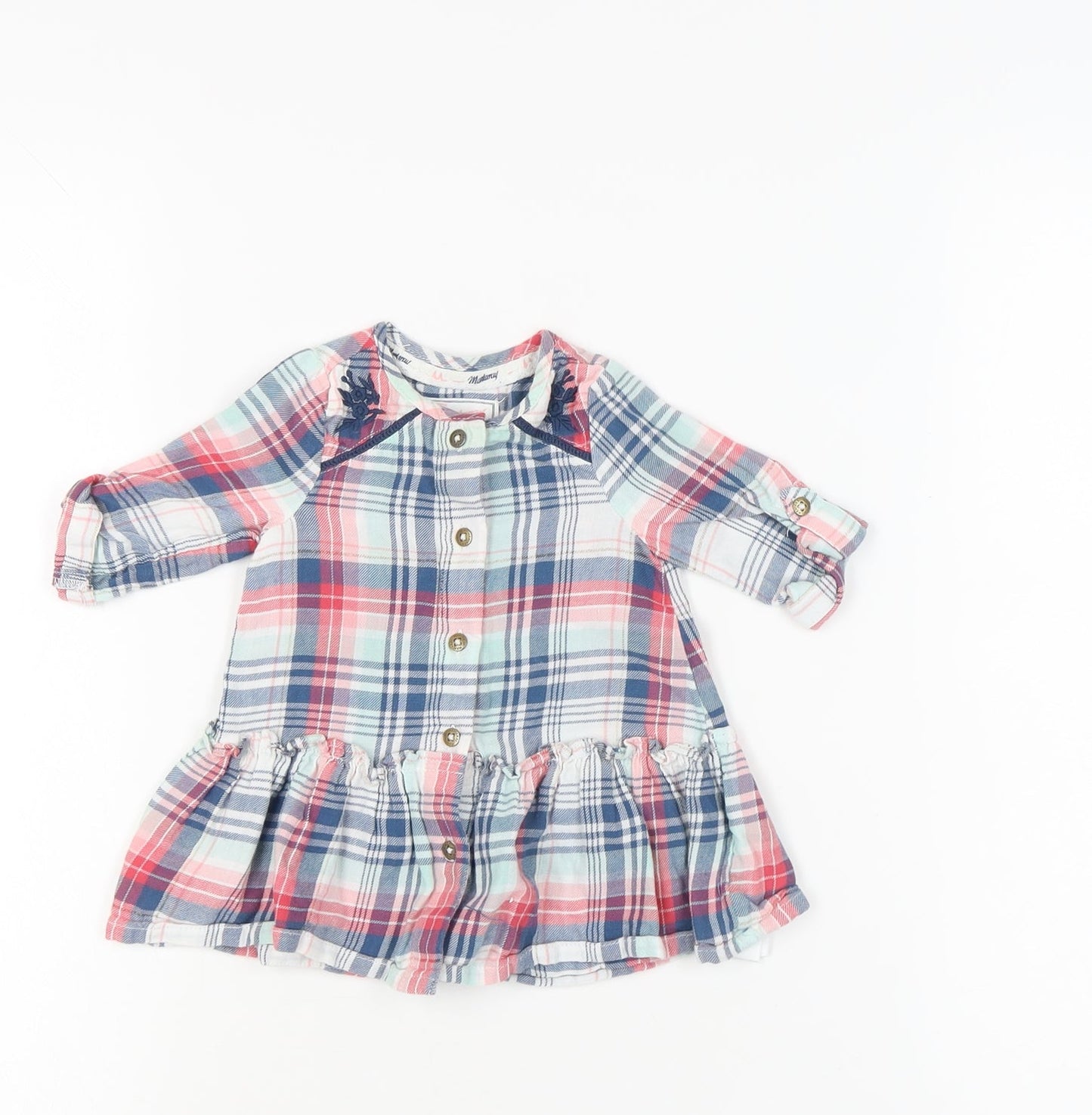 Marhmellow Multicoloured Plaid Button-Up for Babies
