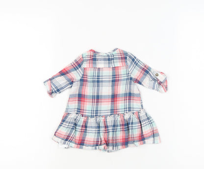 Marhmellow Multicoloured Plaid Button-Up for Babies
