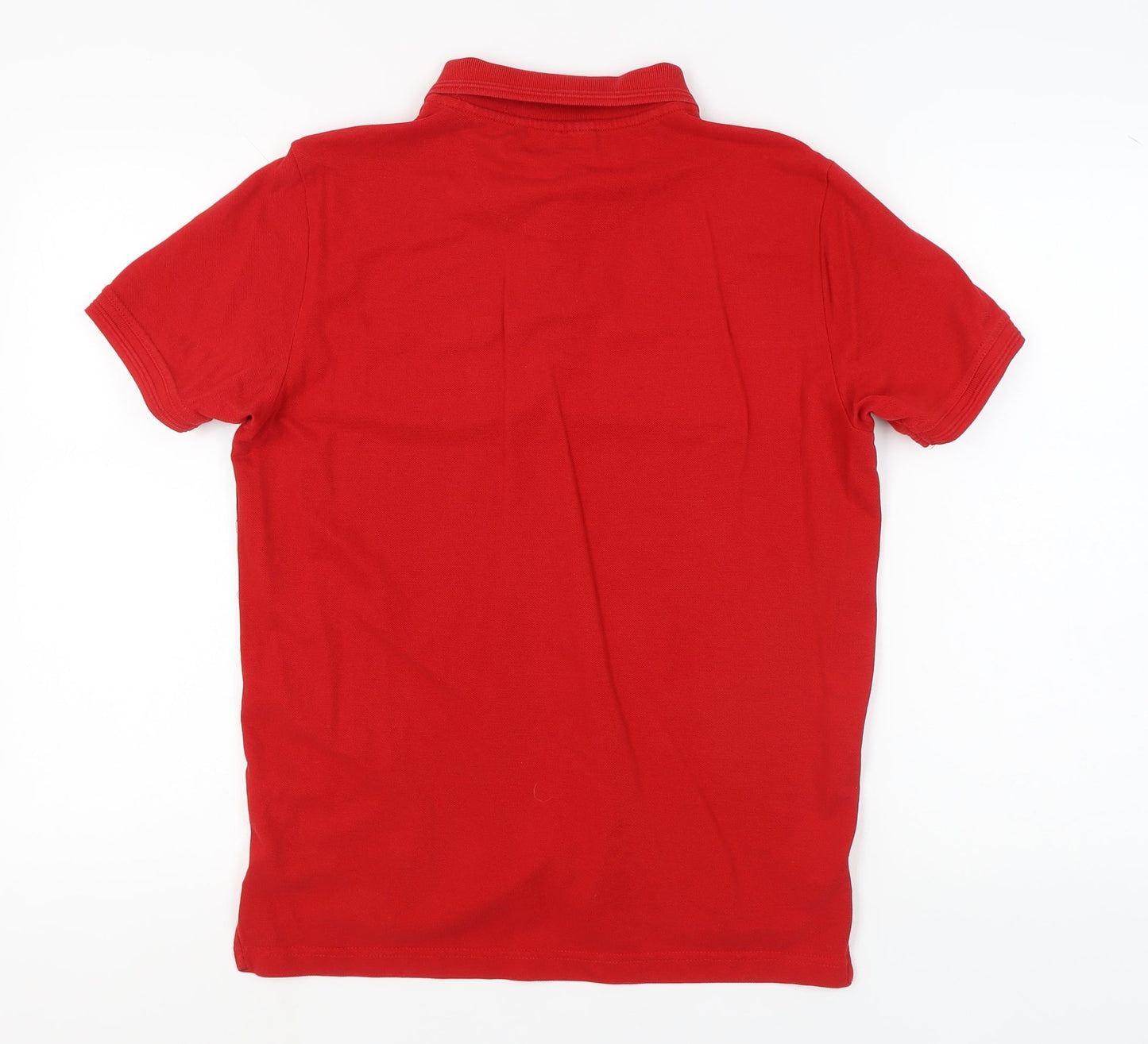 Pierre Cardin Men's Red Colourblock Polo Shirt S