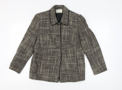 Eastex Women's Multicoloured Plaid Suit Jacket Size 12