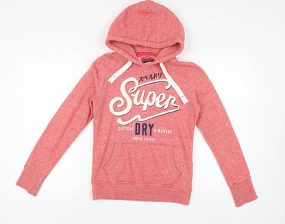 Superdry Women's Red Pullover Hoodie Size S