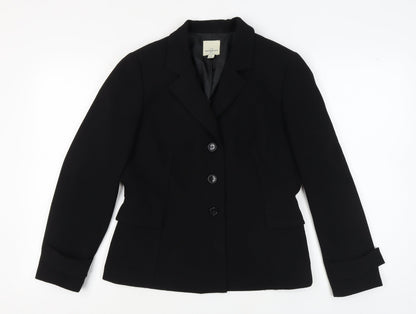 Anne Klein Women's Black Blazer, Size 10, Classic Fit