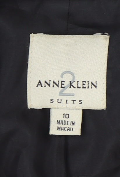 Anne Klein Women's Black Blazer, Size 10, Classic Fit