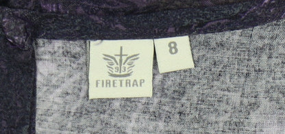 Firetrap Women's Purple Short A-Line Dress - Size 8