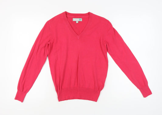 Lyle & Scott Men's Red V-Neck Pullover Jumper S