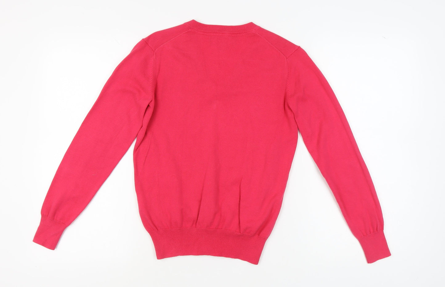 Lyle & Scott Men's Red V-Neck Pullover Jumper S