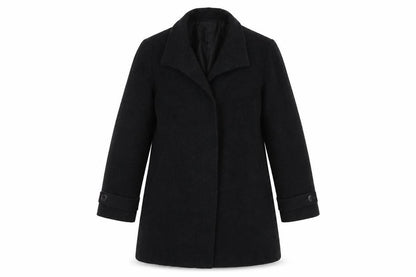 Womens UK Size 12 BHS Black Overcoat