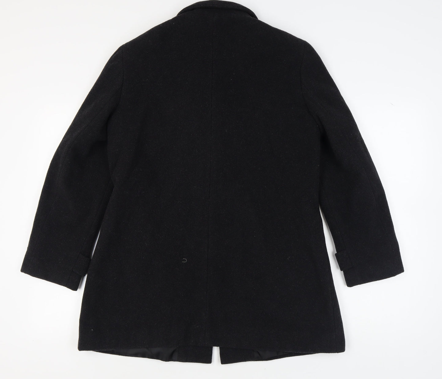Womens UK Size 12 BHS Black Overcoat