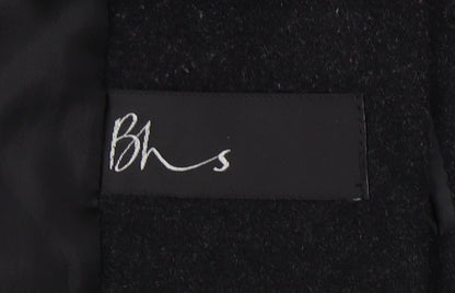 Womens UK Size 12 BHS Black Overcoat